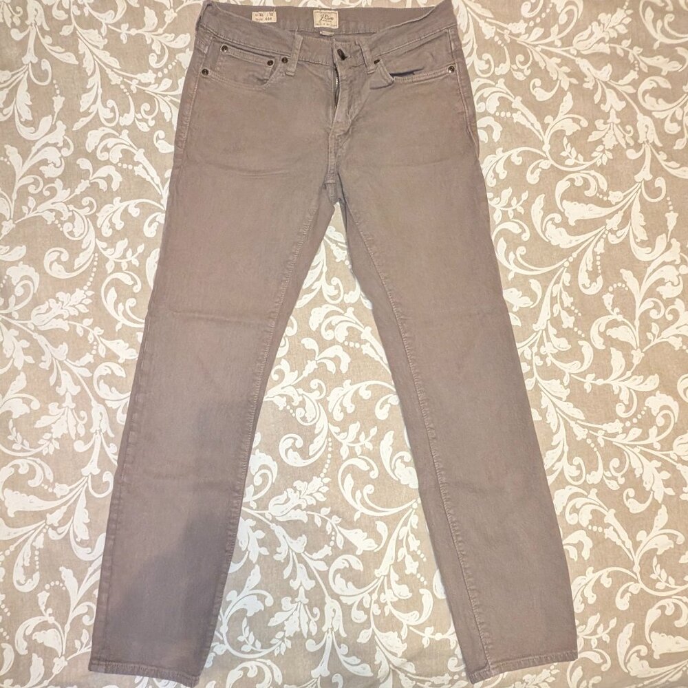 J. Crew 484 Slim Fit Garment Dyed 5-Pocket Pant Men W30 L32 Military Green AZ963